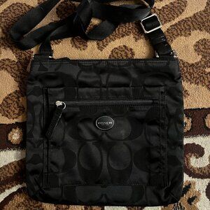 COACH Getaway Signature Nylon File Crossbody Bag